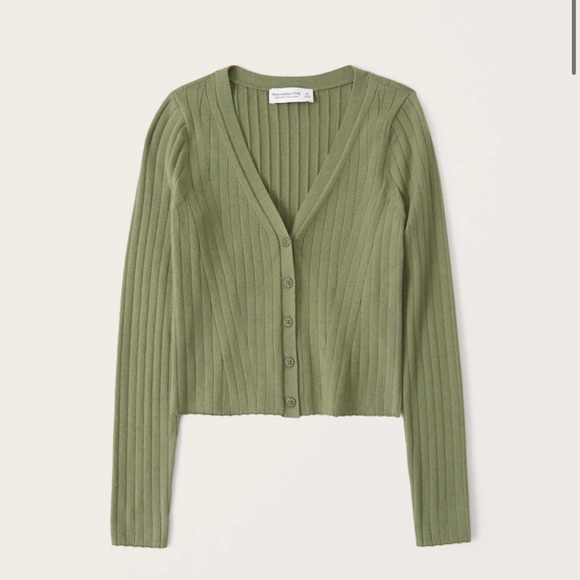 Abercrombie u0026 Fitch | Sweaters | Abercrombie And Fitch Luxeloft Nwt Green Slim  Cardigan | Poshmark